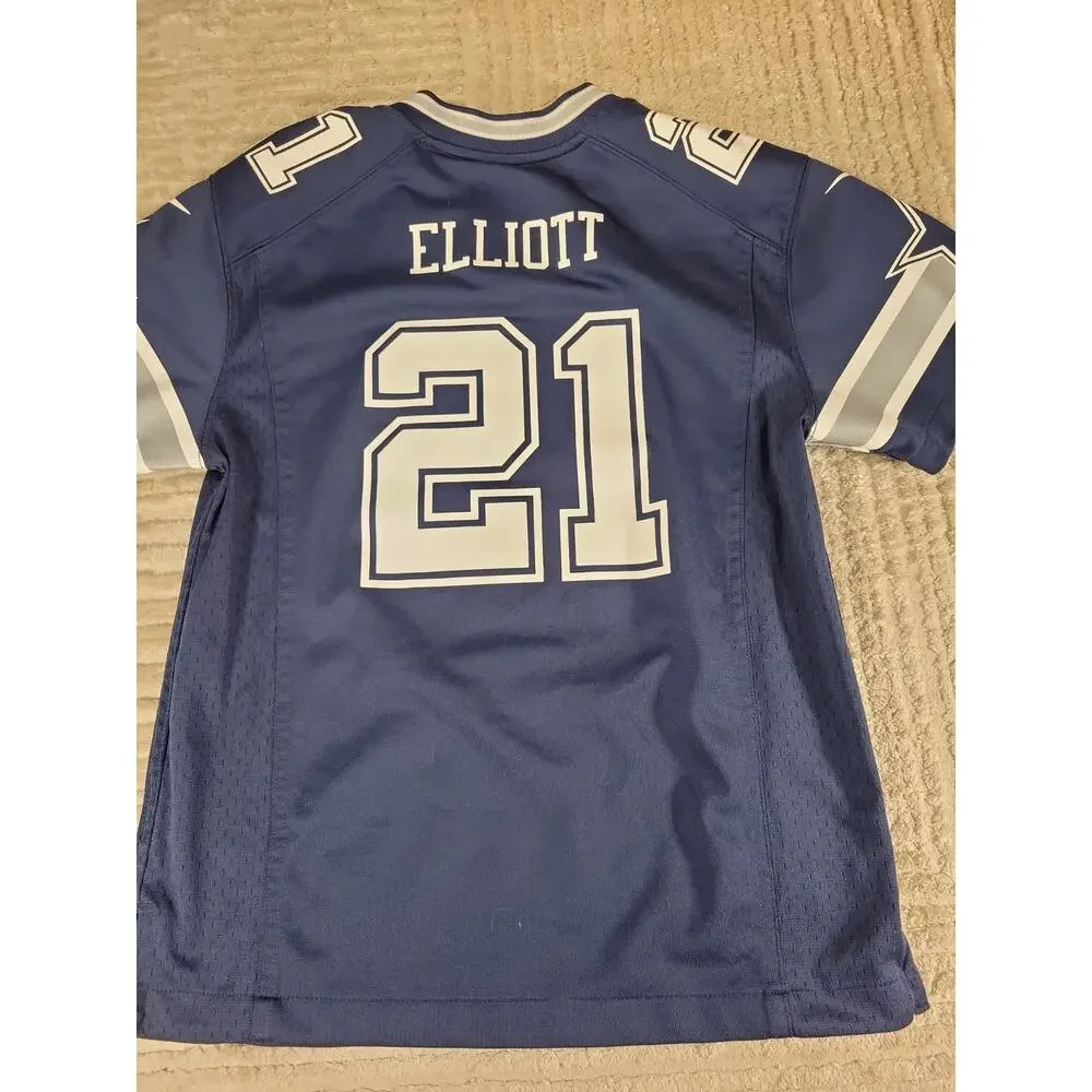Nike Ezekiel Elliott Dallas Cowboys Football Jersey Youth Kids Medium 10-12 Boy